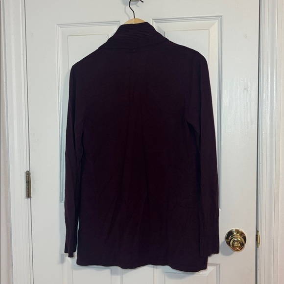 Reitmans Deep Plum Open Cardigan, - Picture 6 of 6